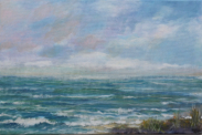 "Abendstrand", Acrylmischtechnik, 60 x 40 cm