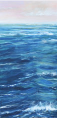 "Wellengang", Acrylmischtechnik, 50 x 100 cm