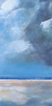"Sonnengruß", Acrylmischtechnik, 50 x 100 cm